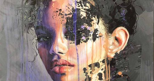 Billede af et maleri på Påskeudstillingen 2025